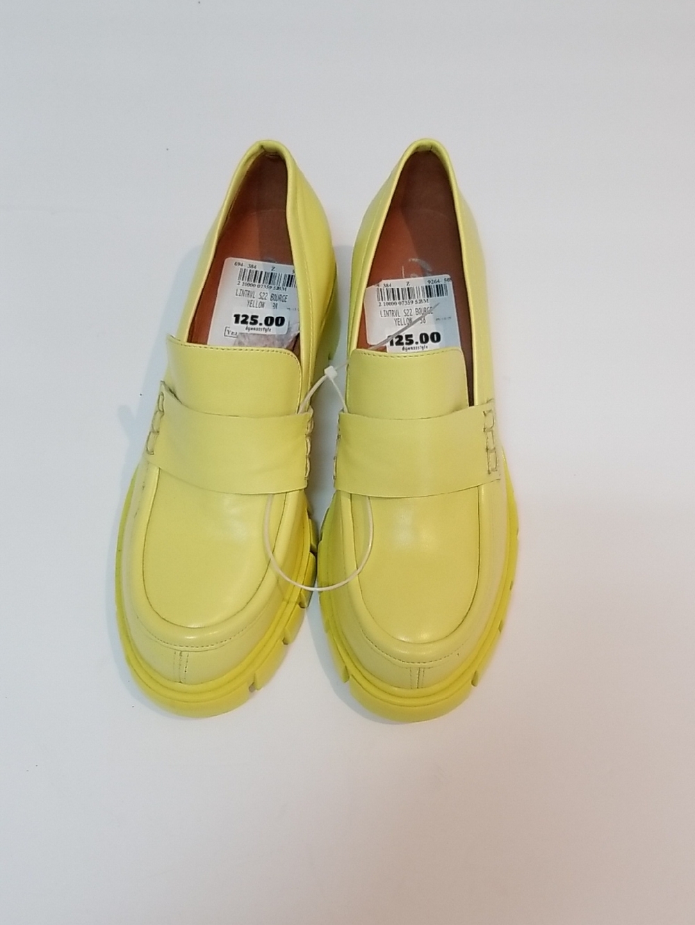 Yellow Slip-On Loafers